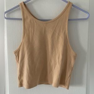 Zara Ribbed Cropped Tank Top